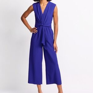 Calvin Klein Cobalt Blue Sleeveless Jumpsuit